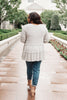 Nicely Done Tiered Top in Gray