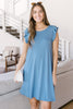 No Worries Dress in Blue