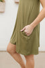 No Worries Dress in Olive