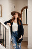 Not Your Grandmother's Cardigan in Navy