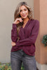 Office Miss Top in Burgundy