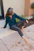 Office Miss Top in Teal