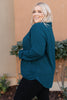 Office Miss Top in Teal
