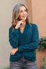 Office Miss Top in Teal