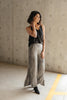 On The Run Gray Streak Pants