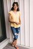 Out of Town Top in Yellow
