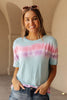 Over the Line Tie Dye Tee in Blue