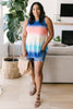 Pastel Gradient Stripes in Blue & Coral