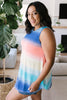 Pastel Gradient Stripes in Blue & Coral