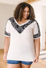 Paisley Stripe in Cream & Black
