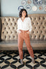 Peighton Paper Bag Pants in Camel