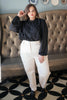 Peighton Paper Bag Pants in Ecru