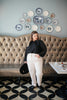 Peighton Paper Bag Pants in Ecru