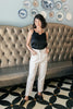Peighton Paper Bag Pants in Ecru