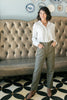 Peighton Paper Bag Pants in Olive