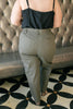 Peighton Paper Bag Pants in Olive
