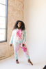 Pink Sunburst Tie Dye Hoodie