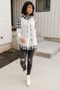 Plaid Details Top in Grey
