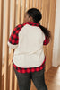 Plaid Details Top in Red