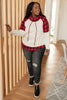 Plaid Details Top in Red