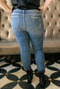 Plaid Peek-A-Boo Jeans