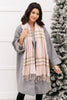 Plaid Winter Scarf In Pink