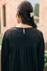 Prickly Business Embroidered Top In Black