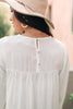 Prickly Business Embroidered Top In White