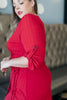 Reckless Abandon Dress In Red