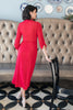 Reckless Abandon Dress In Red