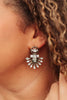 Rhinestone Art Deco Statement Earrings