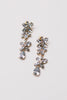 Rhinestone Tiered Floral Drop Earrings