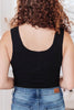Ribbed Bodysuit in Black