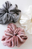 Ribbed & Velvet Scrunchie Set