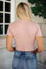 Round Neck Bodysuit in Mauve