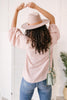 Straight Laced Blouse In Blush