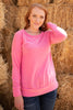 Sadie's Simple Sweater in Pink