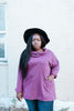 Safe & Sound Cowl Neck In Sugarplum