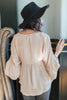Salina Satin Top in Cream