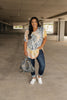 Sassy Swirl Tie Dye Tee In Gray