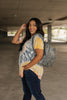 Sassy Swirl Tie Dye Tee In Gray