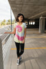 Sassy Swirl Tie Dye Tee In Hot Pink