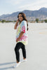 Sassy Swirl Tie Dye Tee In Hot Pink