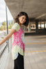 Sassy Swirl Tie Dye Tee In Hot Pink