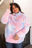 Shades and Sherpa Pullover in Cotton Candy