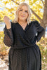 Sheer Sleeve Little Black Dress