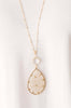 Shimmering Teardrop Necklace