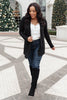 Sienna Sweater Knit Cardigan in Black