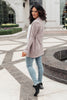 Sienna Sweater knit Cardigan In Light Blush