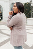 Sienna Sweater knit Cardigan In Light Blush